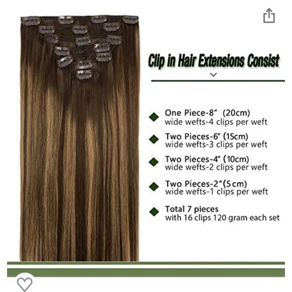 Clip In Hair Extensions - Picture 2 of 5